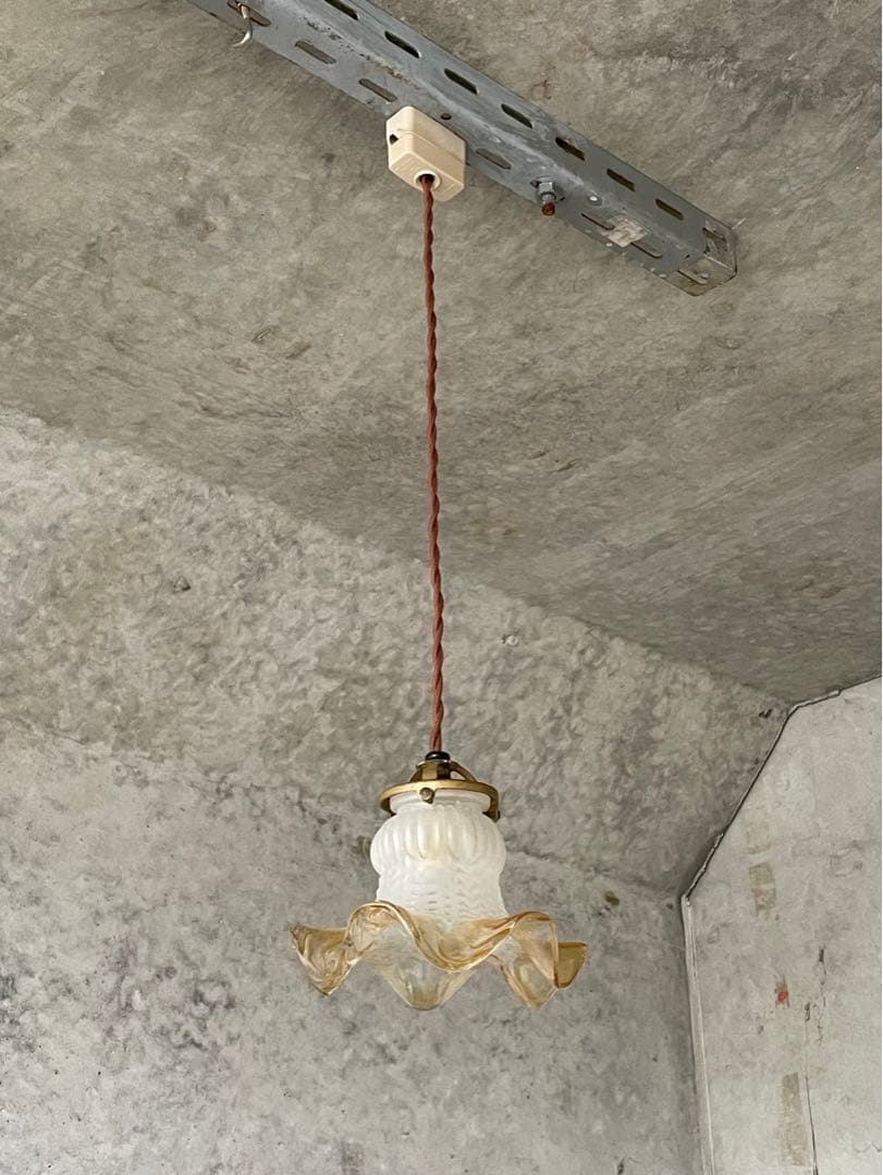 gー10.フランスアンティーク 吊り下げ ライト ソケット ランプ 店舗 什器