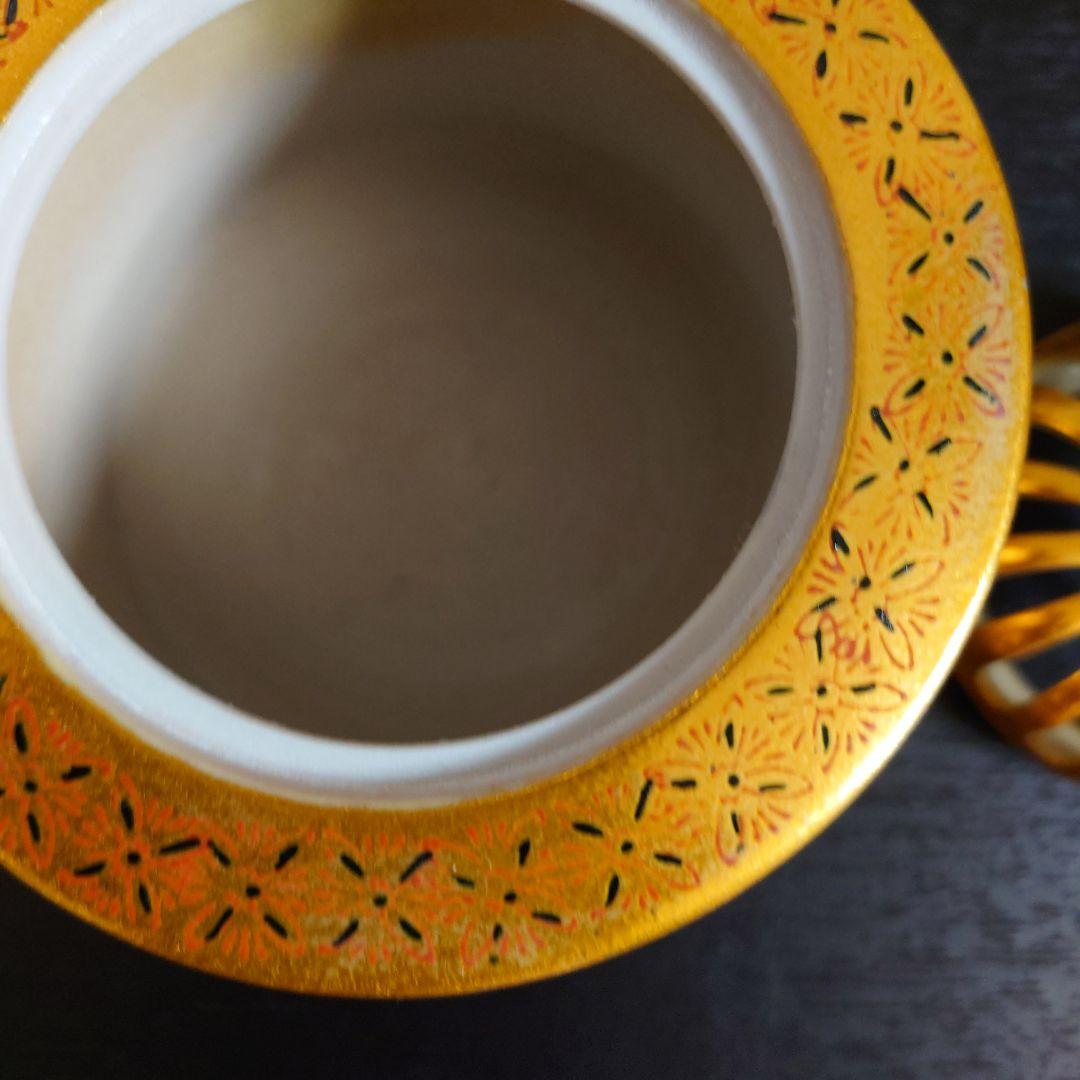 3037)  香炉　九谷　秀山