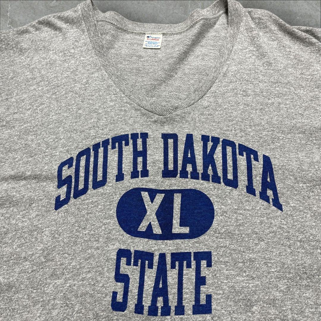 80s Champion 88/12 Vネックt 3段プリント トリコタグ レア