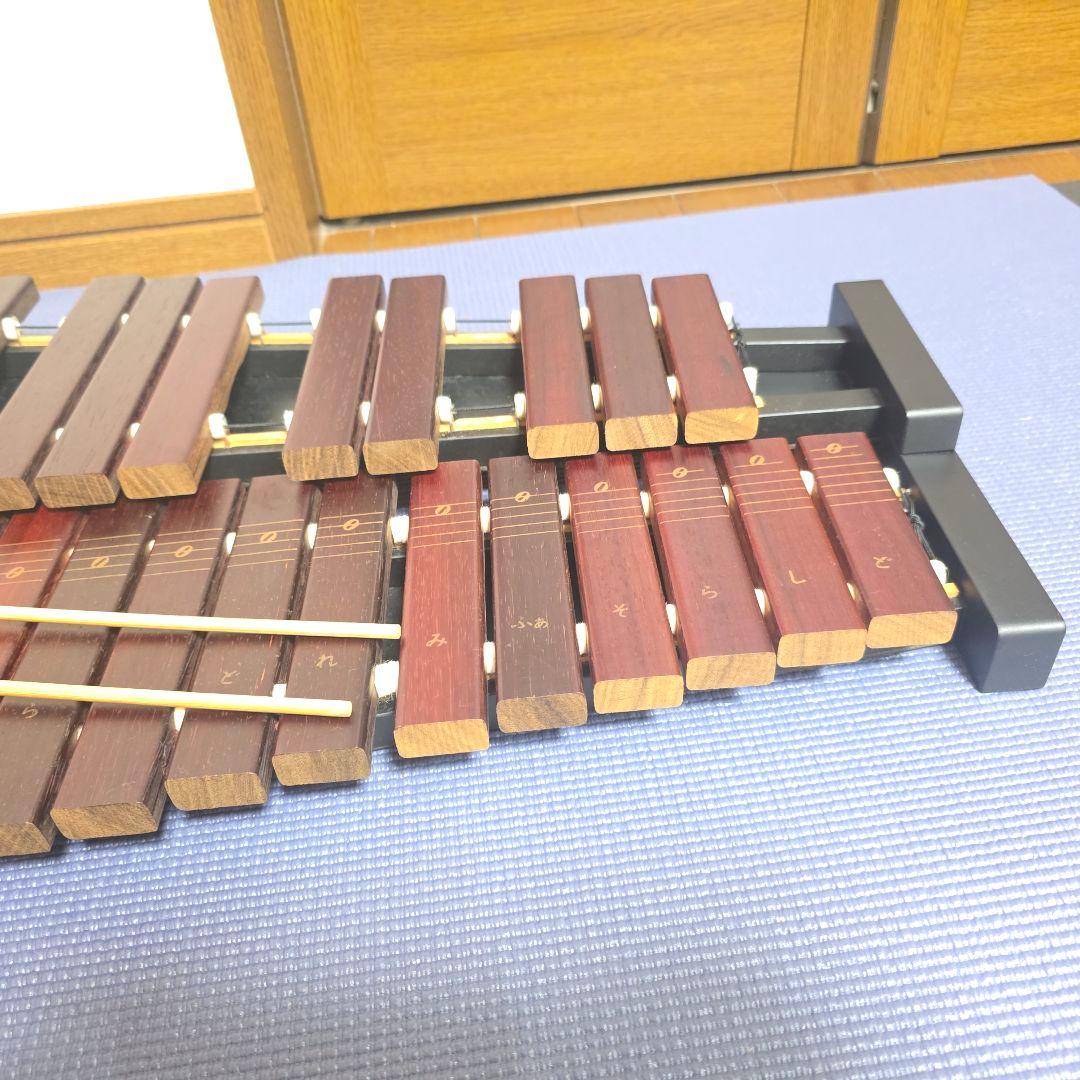 【426】ゼンオン シロフォン 木琴 ZX-32P 32音 マレット（バチ）付