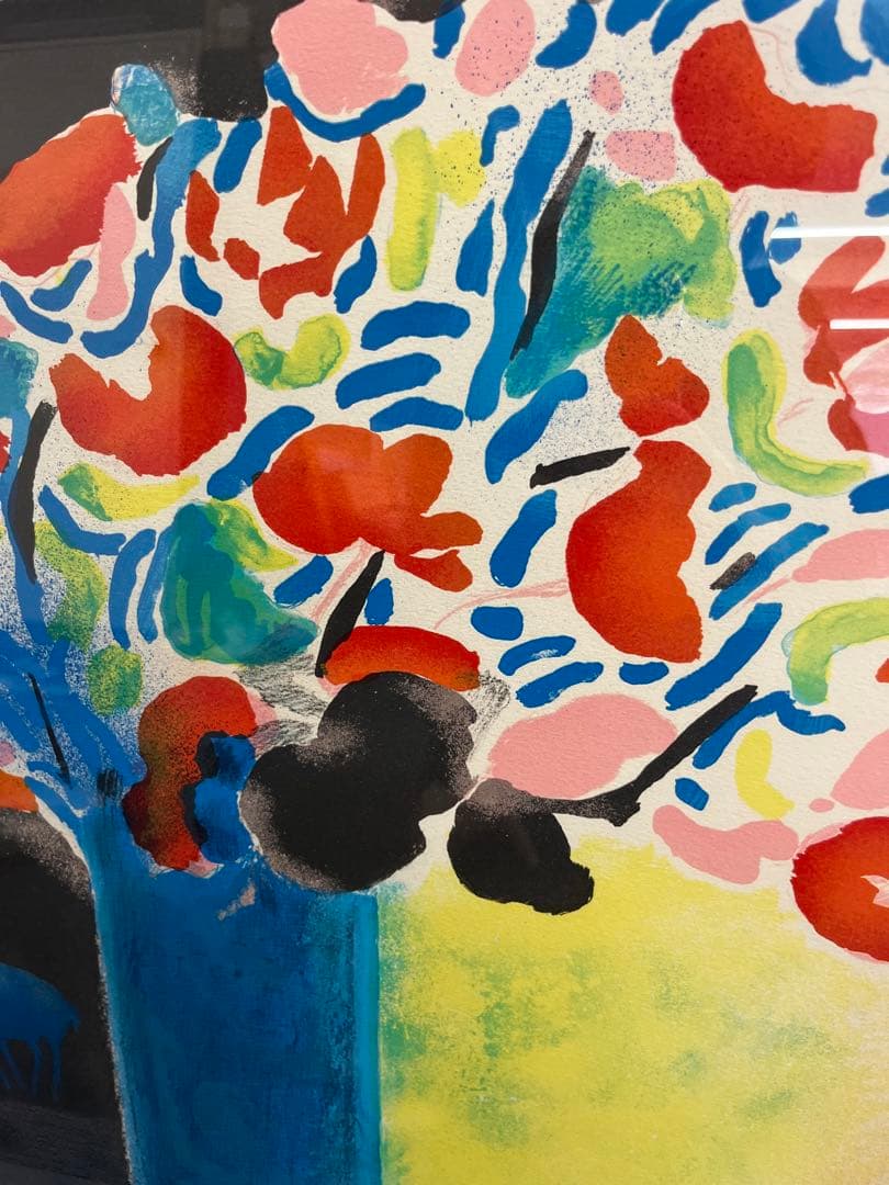 リトグラフ　ポールギヤマン　木立の馬　直筆サイン　117/220