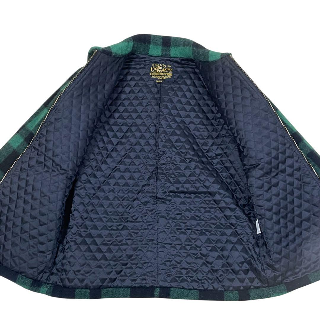 【良好】クーティーcootie バッファローチェック　メルトンCPOジャケットM