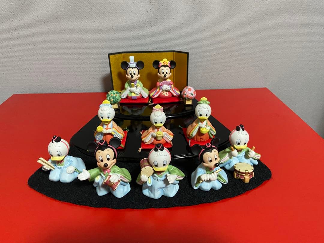 ディズニー　陶器　雛人形セット