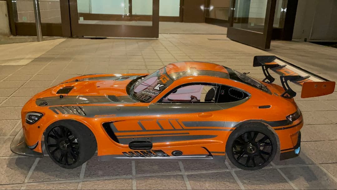 京商 インファーノgt AMGボディ LED付き