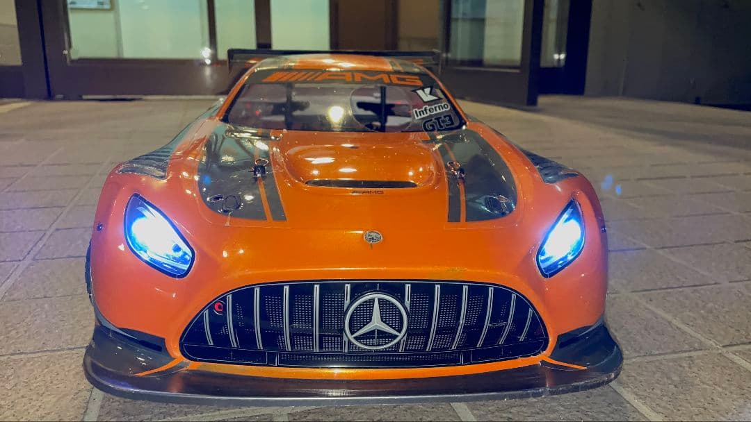 京商 インファーノgt AMGボディ LED付き