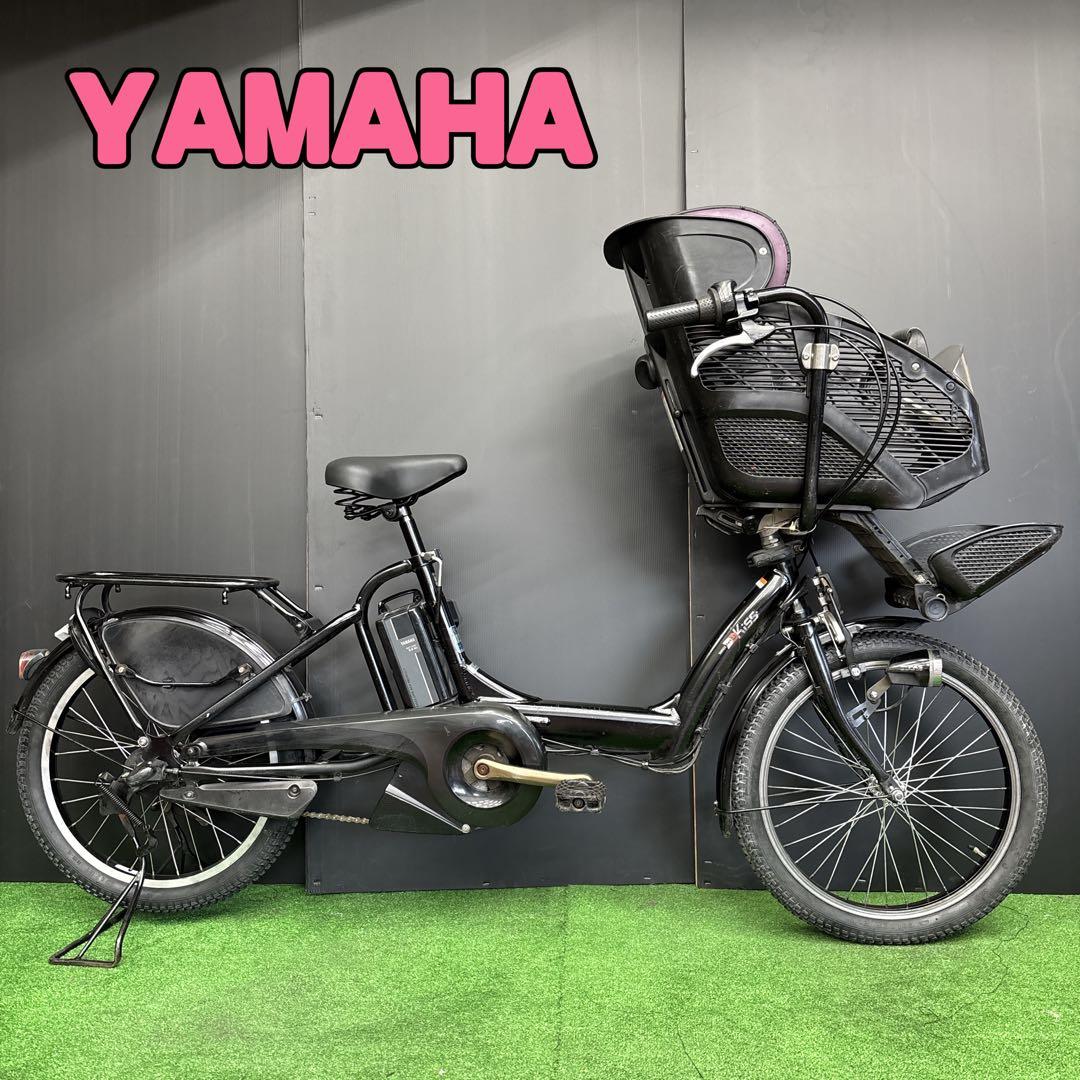 電動自転車 YAMAHA PAS kiss ブラック 3人乗り対応　62