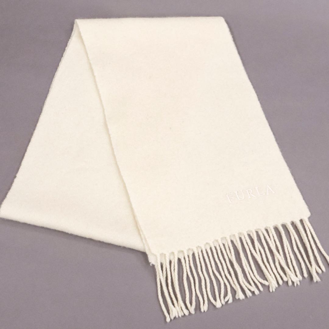 H4966-152◾️フルラ　極上の肌触り！　カシミア100% フリンジマフラー