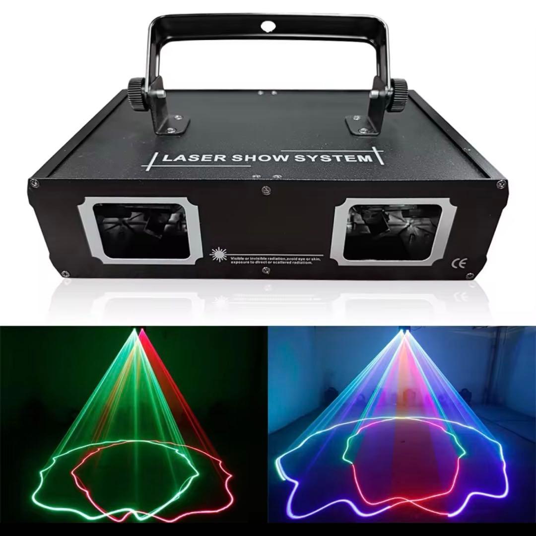 ステージライト ビーム2束+エフェクト 25パターン DMX512制御対応