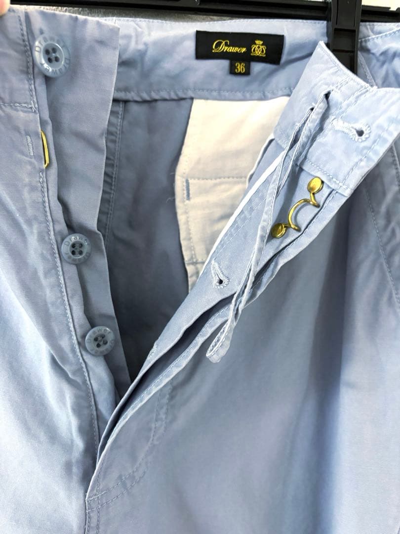 りんドゥロワー　カーゴパンツ　ブルーグレー 36 コットン