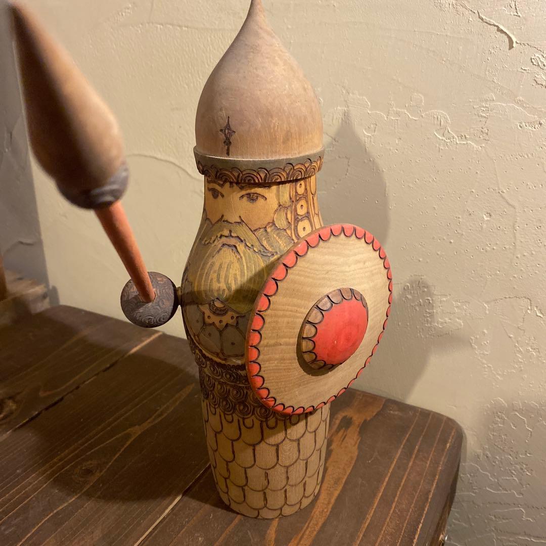 ボガティーリ人形？　ロシア　アンティーク