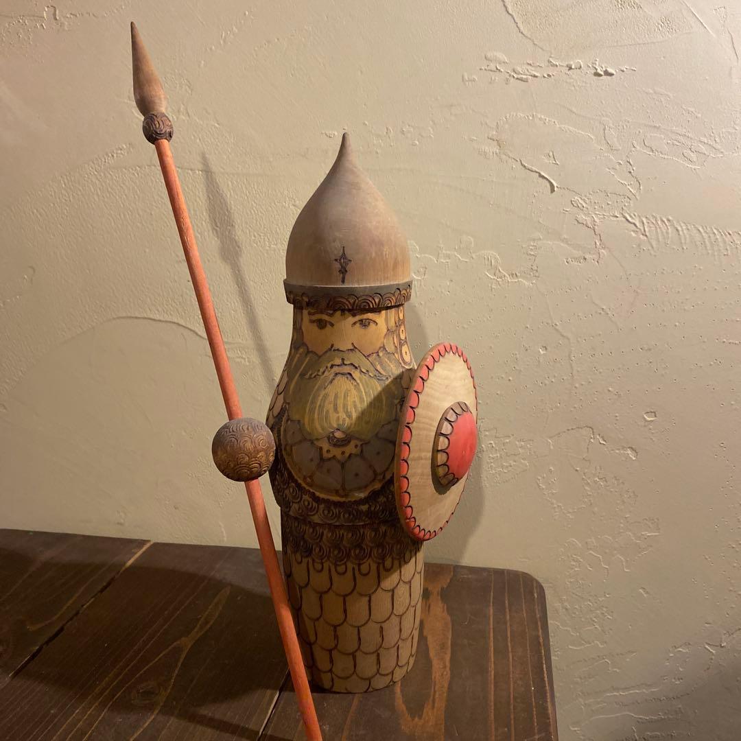 ボガティーリ人形？　ロシア　アンティーク