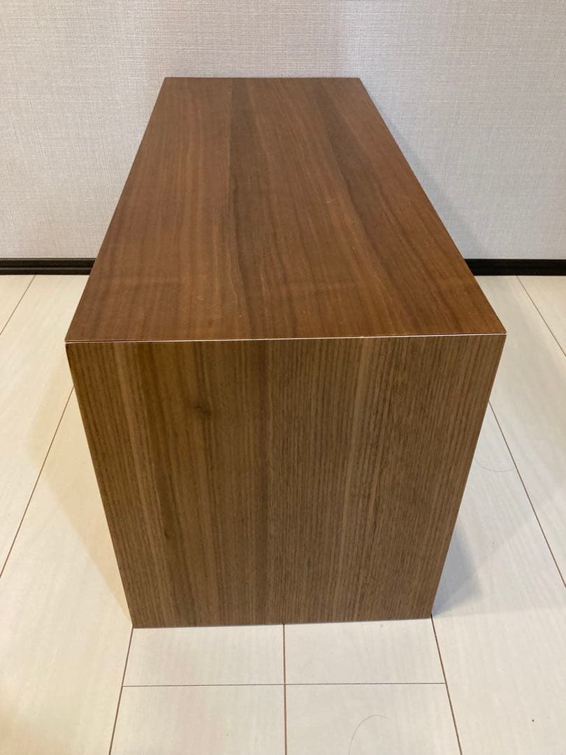 無印良品　コの字の家具・積層合板・ウォールナット材70㎝