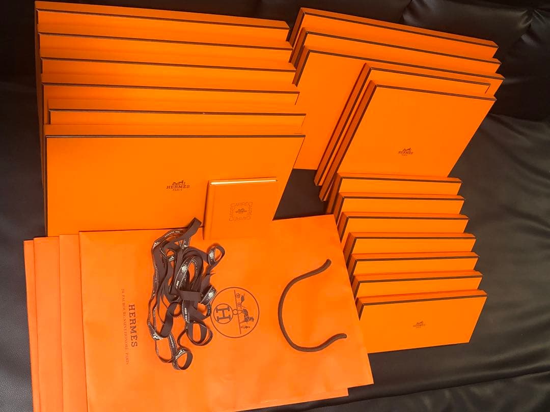エルメス　カレ箱　スカーフ類箱　まとめ売り　スカーフブック有り