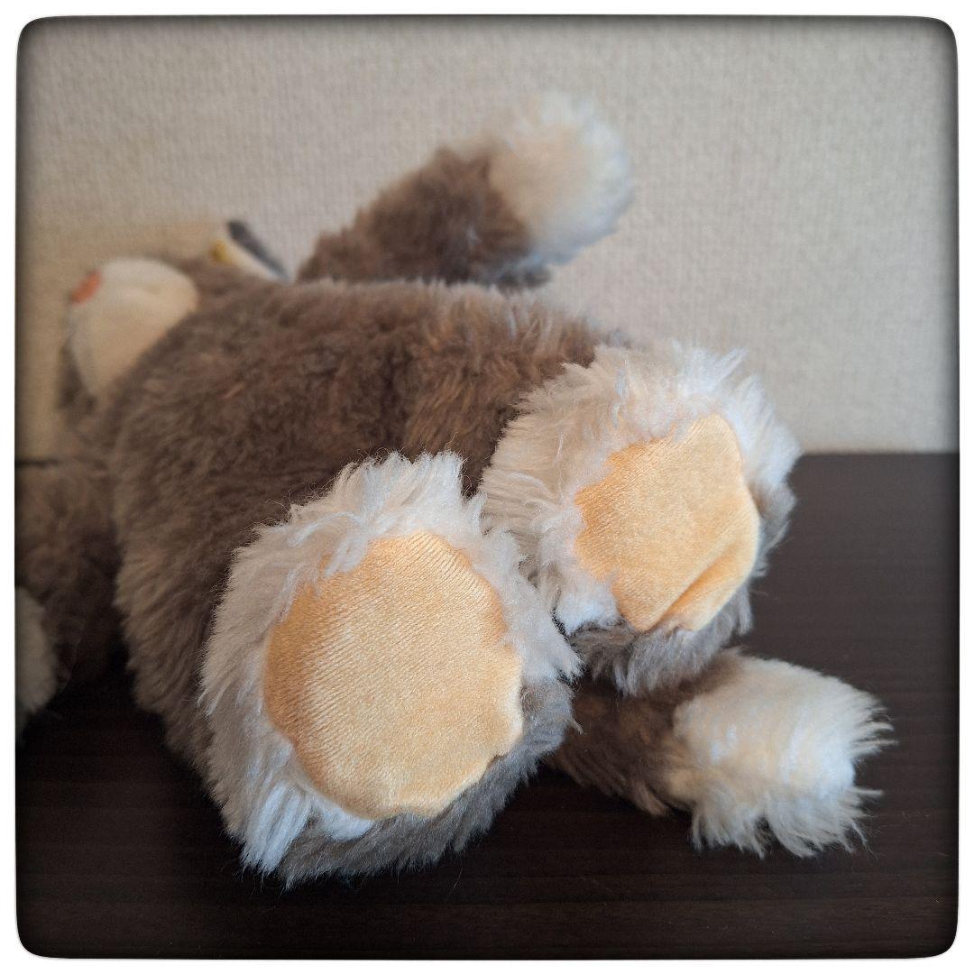 【70' 柔らかグレー 猫 Dossy 29cm】ヴィンテージ シュタイフ