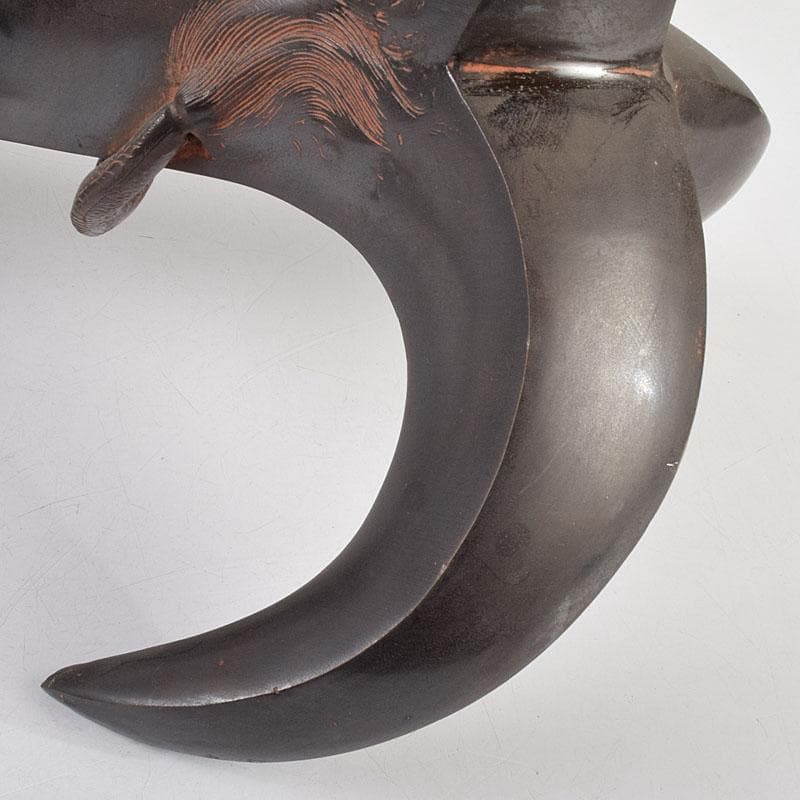 高岡銅器　金工家　村田宏作　銅製　龍と碇　釣釜道具　置物　F　R9369H