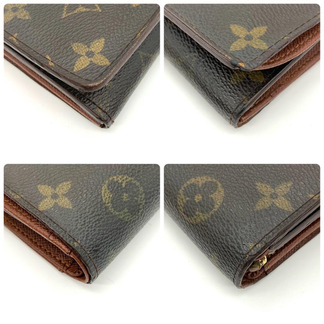 正規品 ルイヴィトン トレゾール 二つ折り財布 モノグラム L字ファスナー