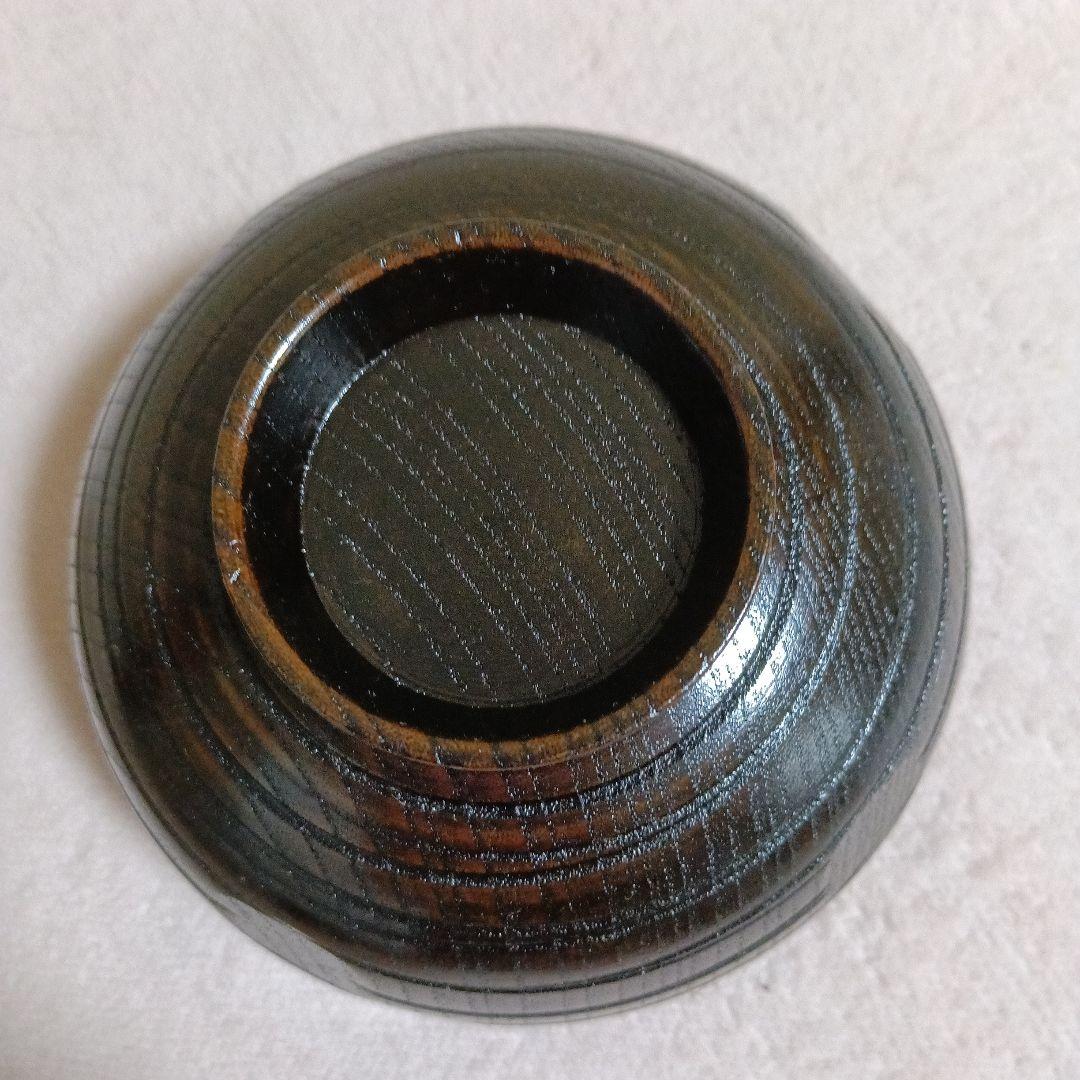 篭付汁椀六客　乱筋亀甲　ビンテージ　5070-01