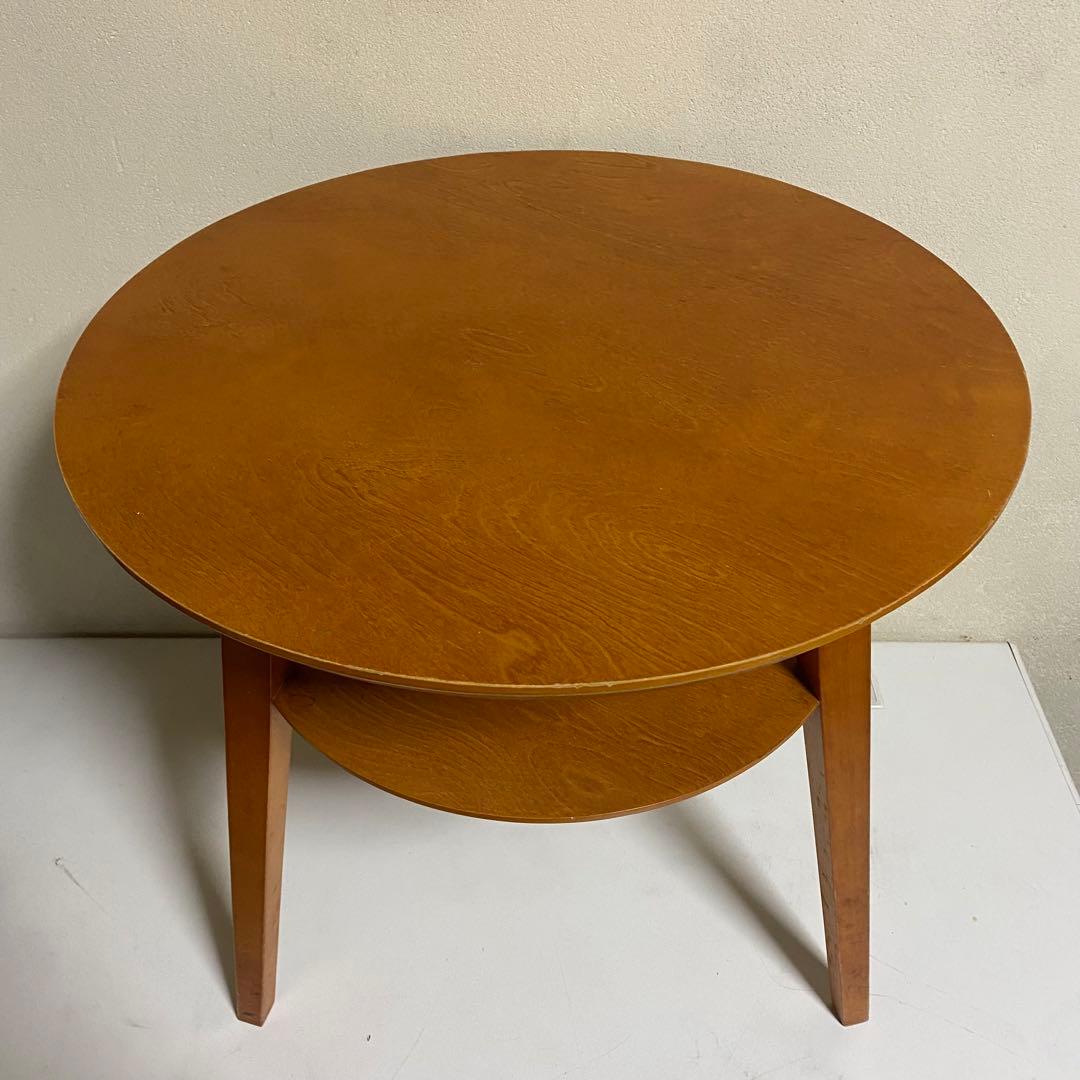 ACTUS購入 丸テーブル サイドテーブル コーヒー 天然木 バーチ材 アクタス