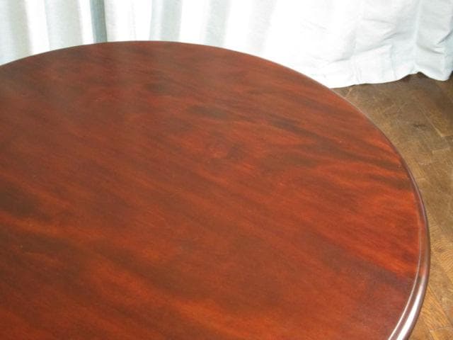 松本民芸家具 ミズメザクラ 無垢材 A型 丸テーブル ダイニングテーブル 円卓