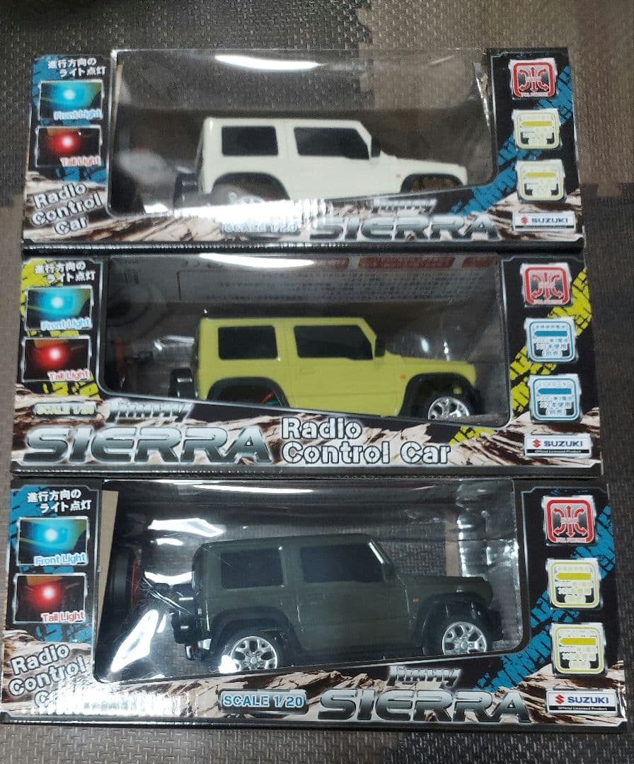 ジムニーシエラ、工事車両、お片付けパトカー、トランスポーターセット