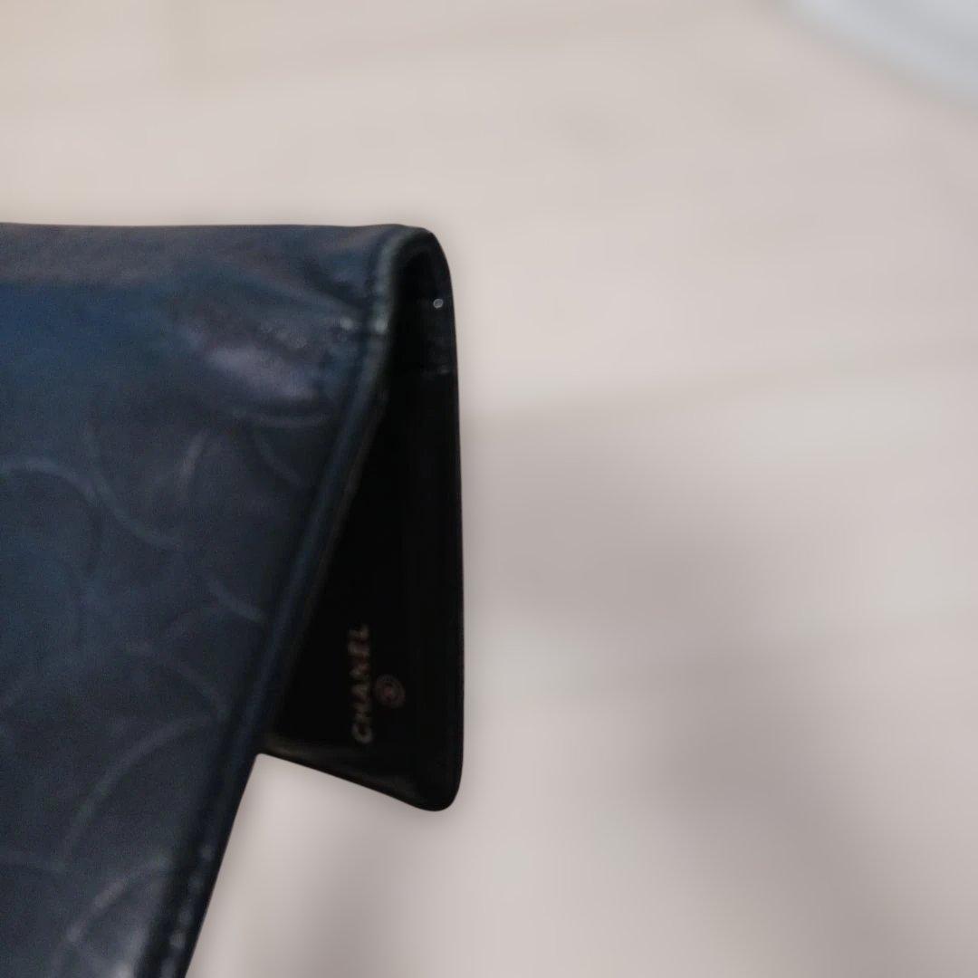 CHANEL　マトラッセ　カメリア 長財布