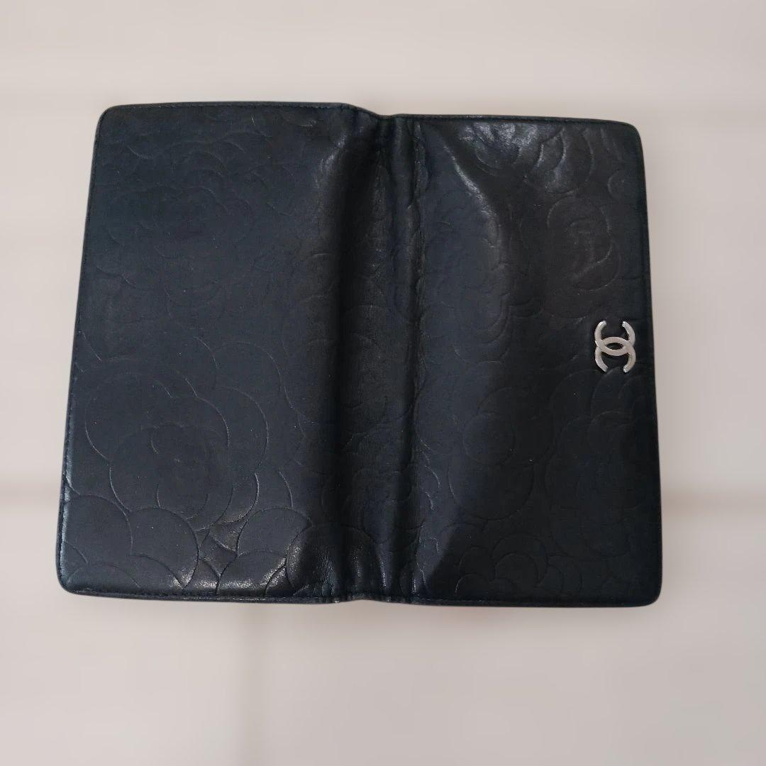 CHANEL　マトラッセ　カメリア 長財布