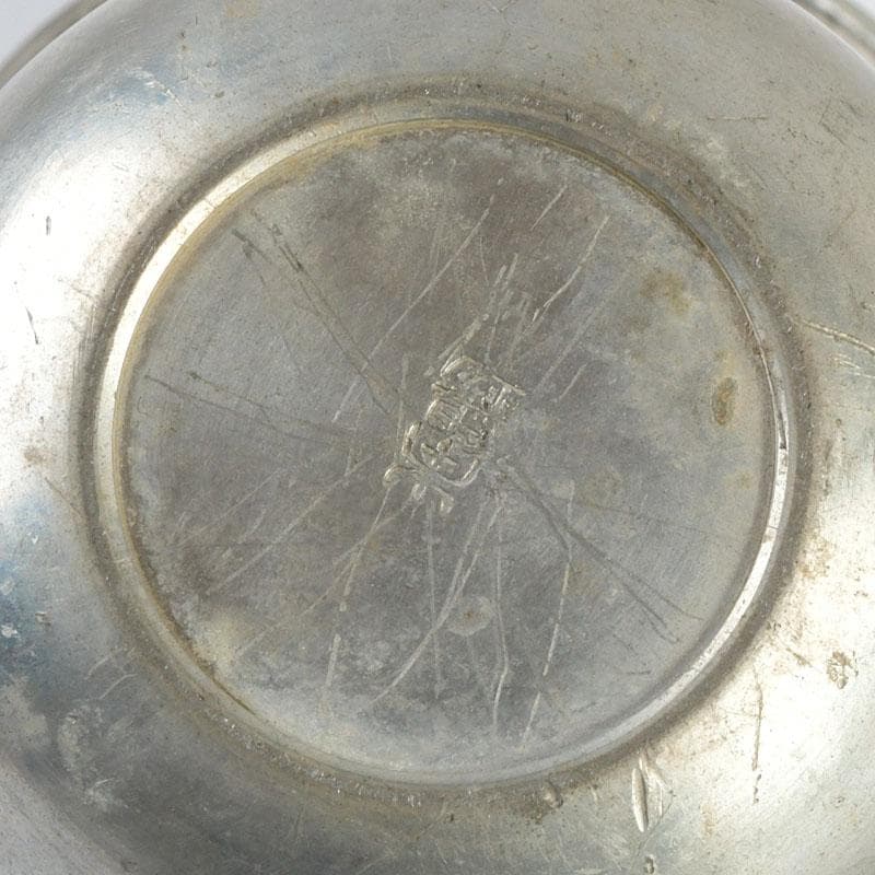 茶道具　本錫製　棗　時代箱　V　9414