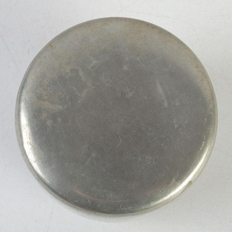 茶道具　本錫製　棗　時代箱　V　9414