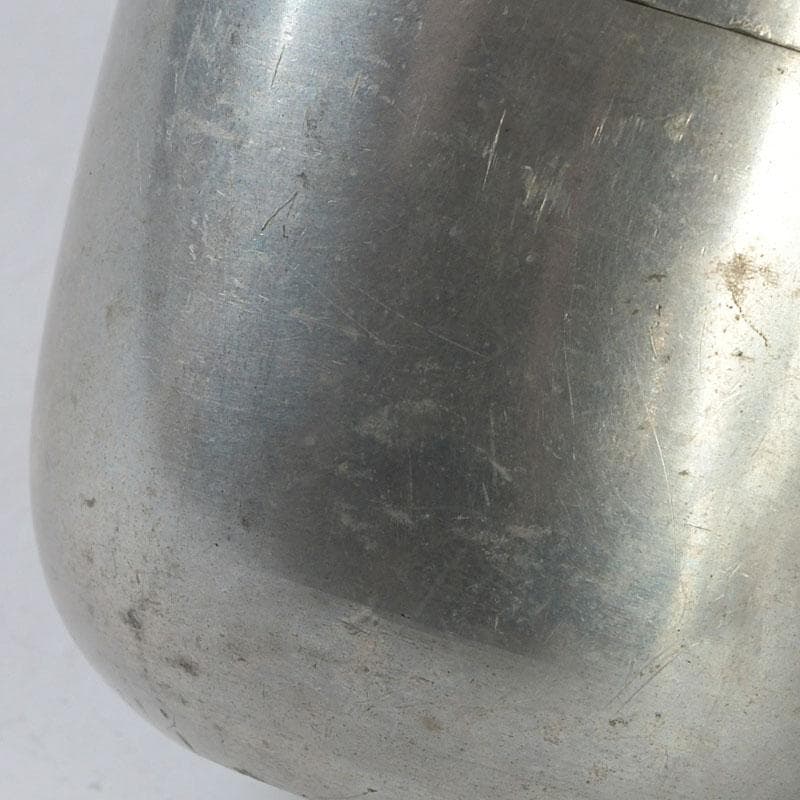 茶道具　本錫製　棗　時代箱　V　9414