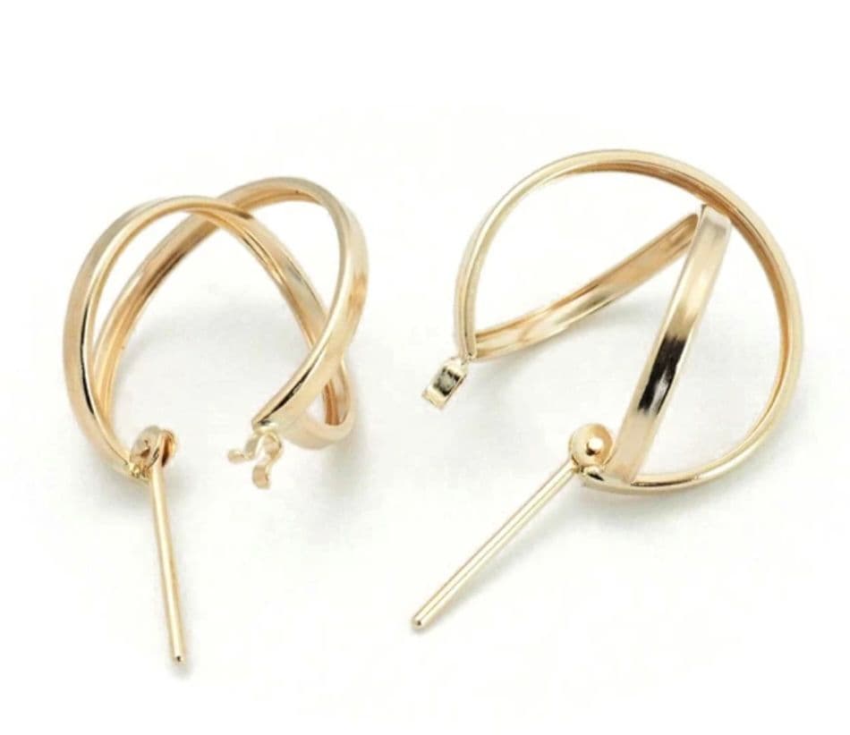 k10 スパイラル デザインフープピアス