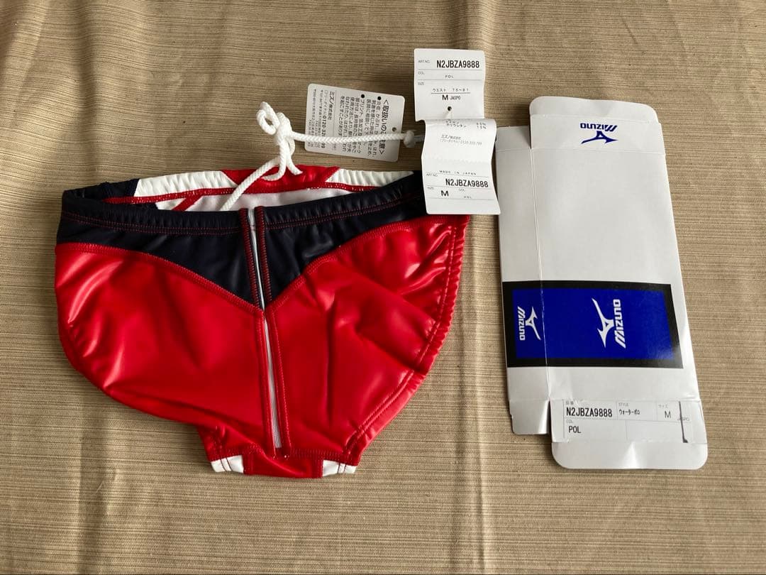 オ*ー様 MIZUNO競パン ポロパン 未使用Mサイズ　ブラック×レッド×ホワイ