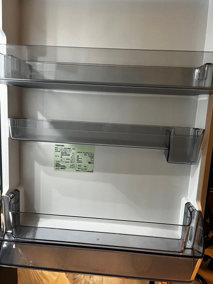東芝VEGETA 冷蔵庫 2021年製 326L 3ドアGR-S33SC(KZ)