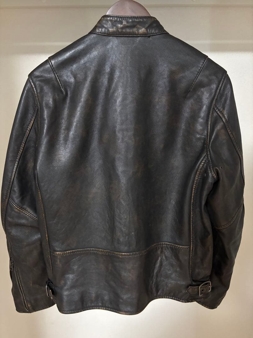 AVIREX シングルライダース エイジドレザー