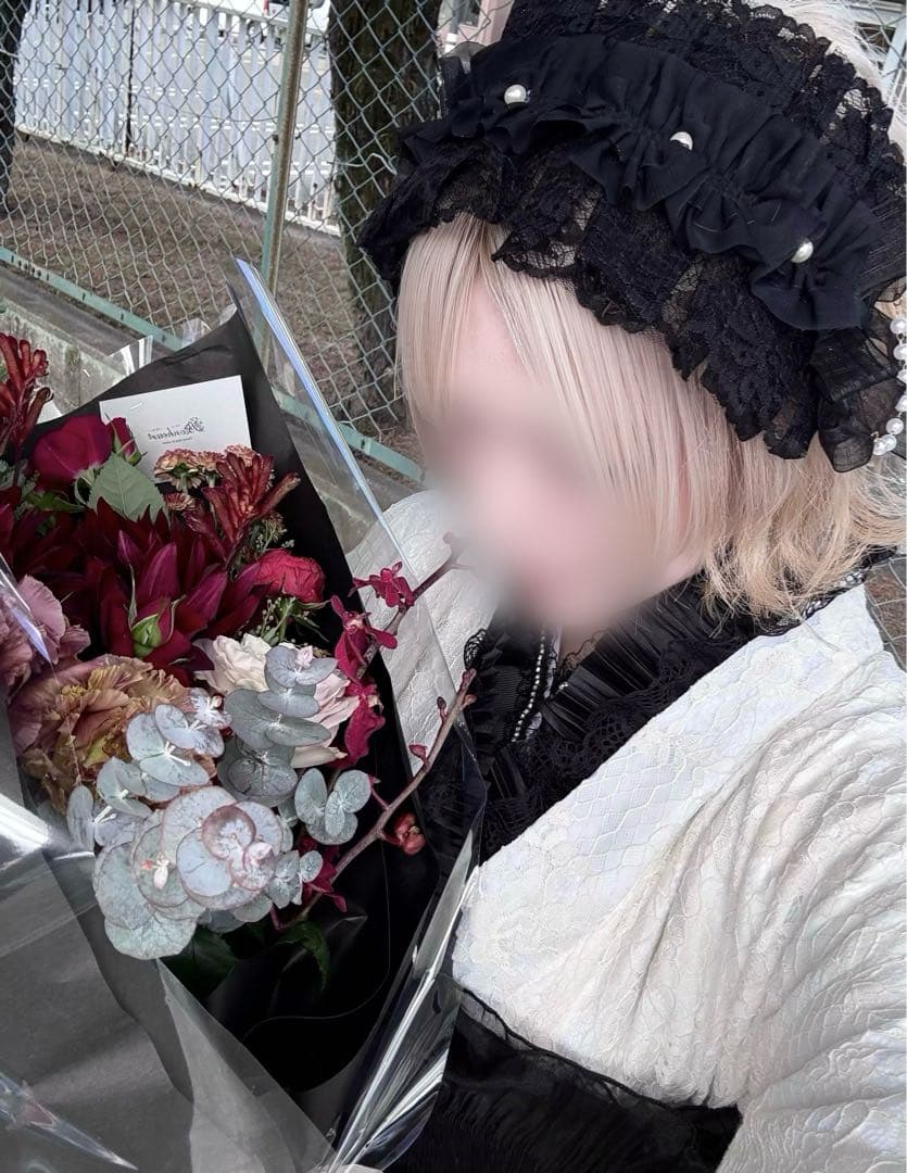 レース振袖 着物 フルセット ( + バッグ ファー 付き )