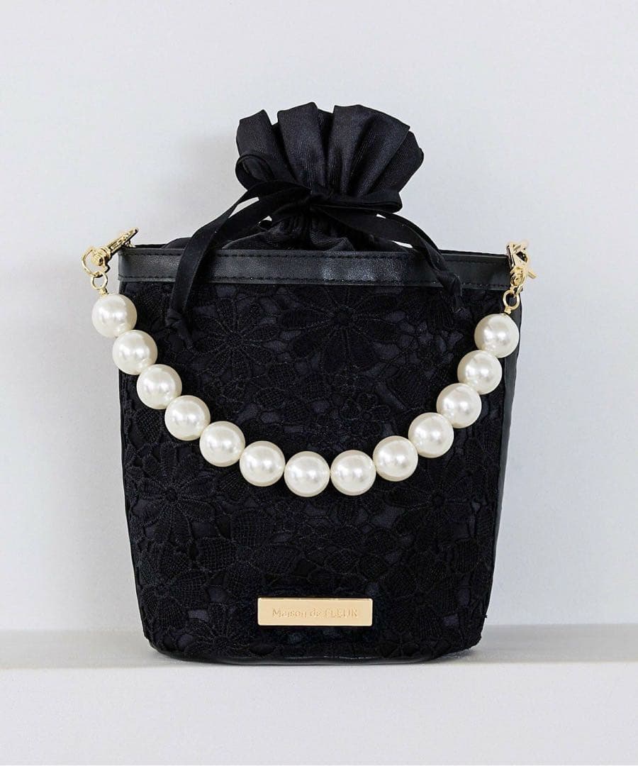 レース振袖 着物 フルセット ( + バッグ ファー 付き )