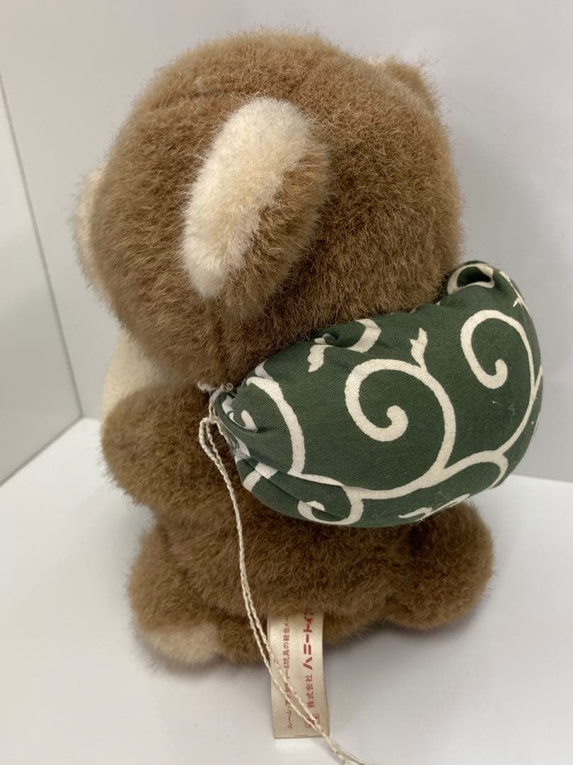 タグ付き ハニートイス　くまじろう くま　ぬいぐるみ 風呂敷 おにぎり