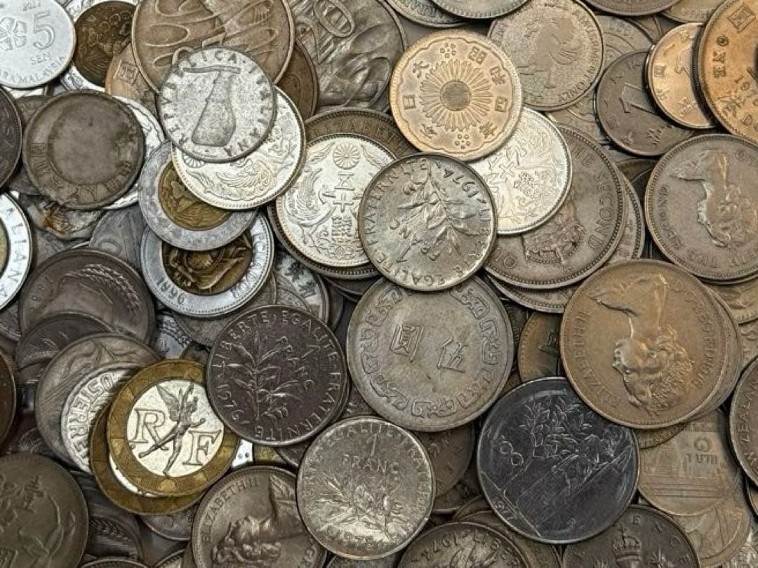 古銭　外国　海外　まとめ　約4.5kg