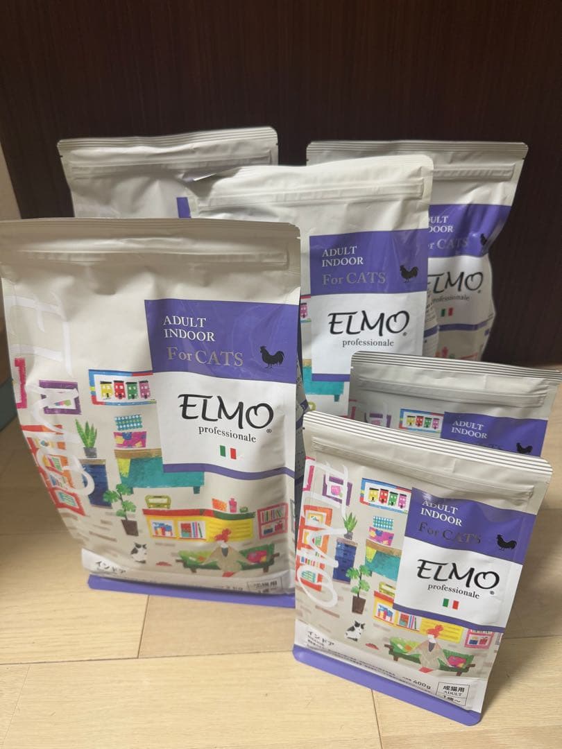 ELMO キャットフード2kg×4、400ｇ×2