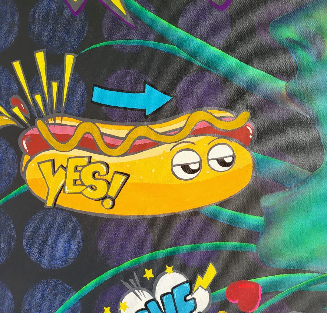 奇天烈Ⅰ / モダン画 キャンバス 117×91㎝ F50 原画のみ 現代アート