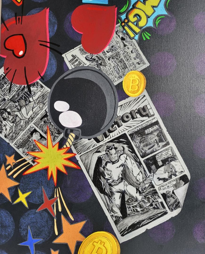 奇天烈Ⅰ / モダン画 キャンバス 117×91㎝ F50 原画のみ 現代アート