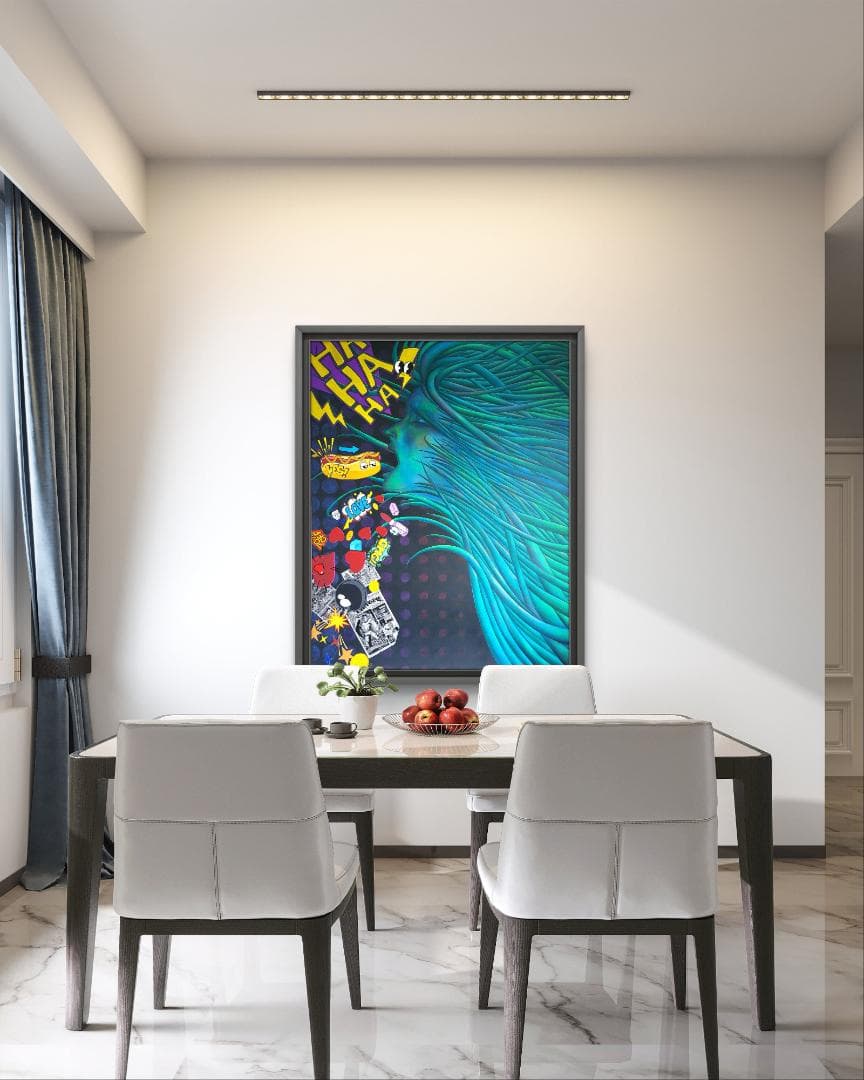 奇天烈Ⅰ / モダン画 キャンバス 117×91㎝ F50 原画のみ 現代アート