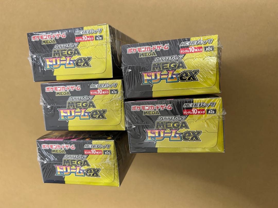 ポケモンカード　メガドリームex 5BOX 新品未開封　シュリンクあり