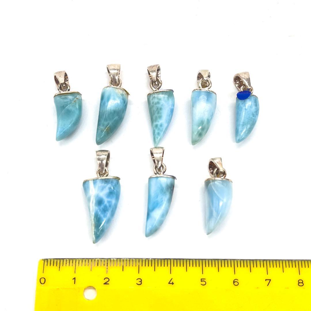 高品質/まとめ売り/卸価格/ラリマー/ペンダント/8点セット