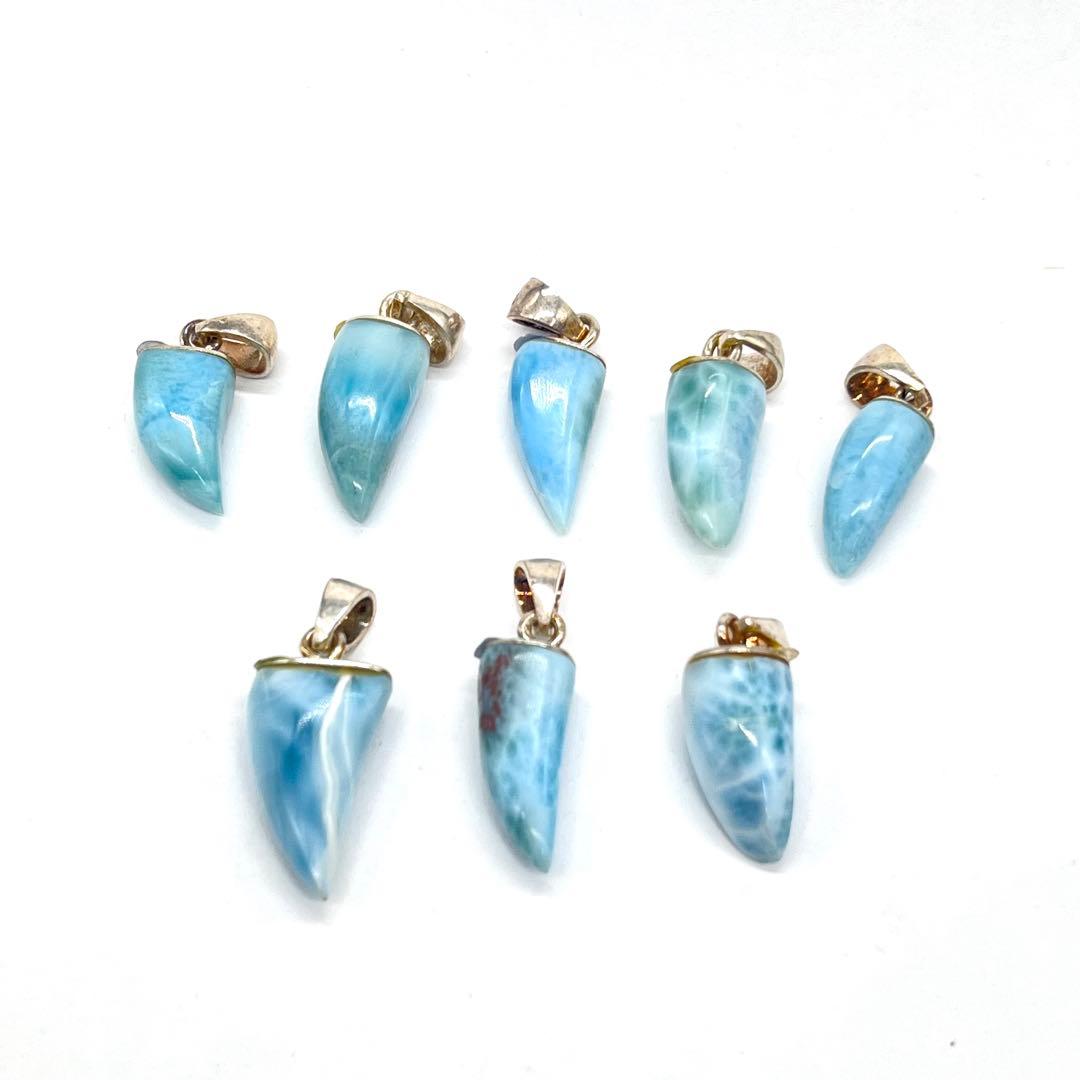 高品質/まとめ売り/卸価格/ラリマー/ペンダント/8点セット