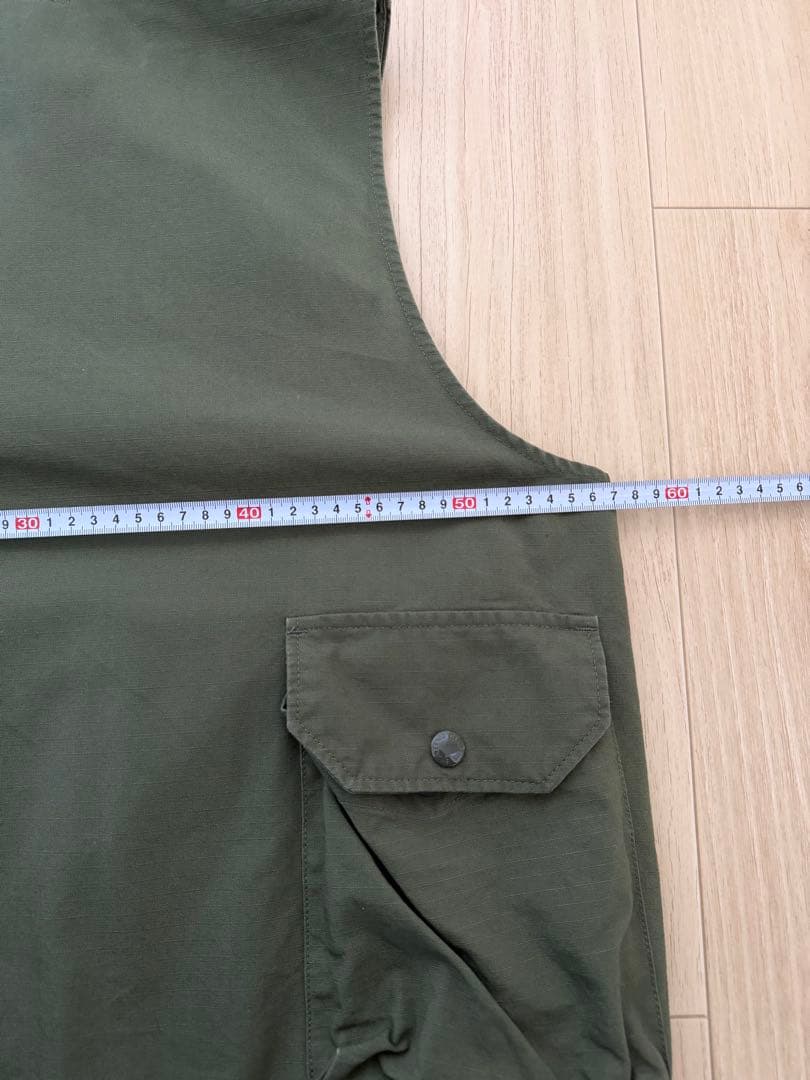 エンジニアードガーメンツ　フィールドベスト　コットンリップ　レイジ