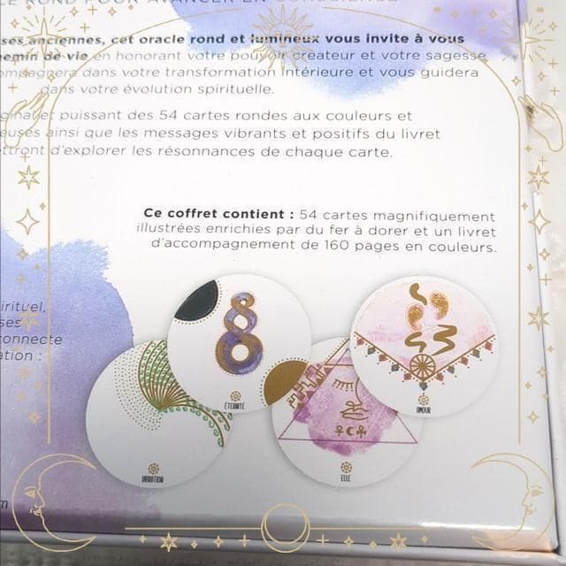 【オラクルカード】フランスの洗練された美麗デッキ✨丸型×金箔押し✨カルマカード