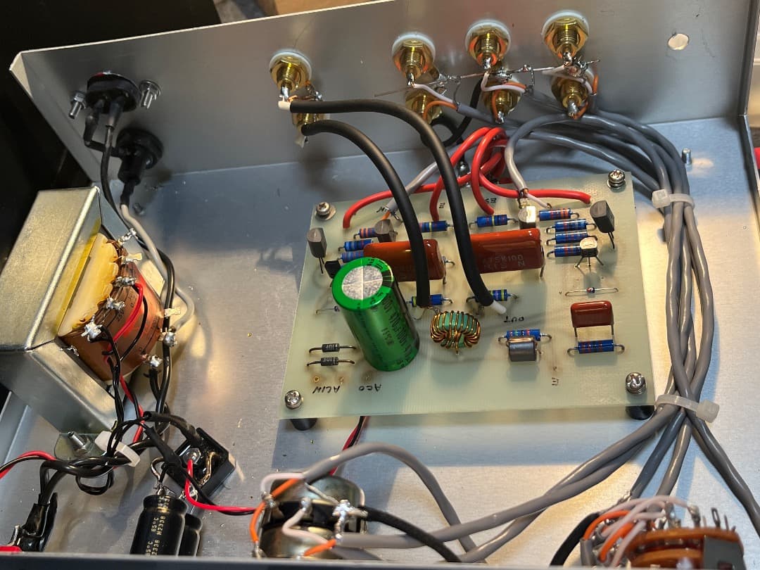 Sony V-FET 2SK79使用　自作プリアンプ