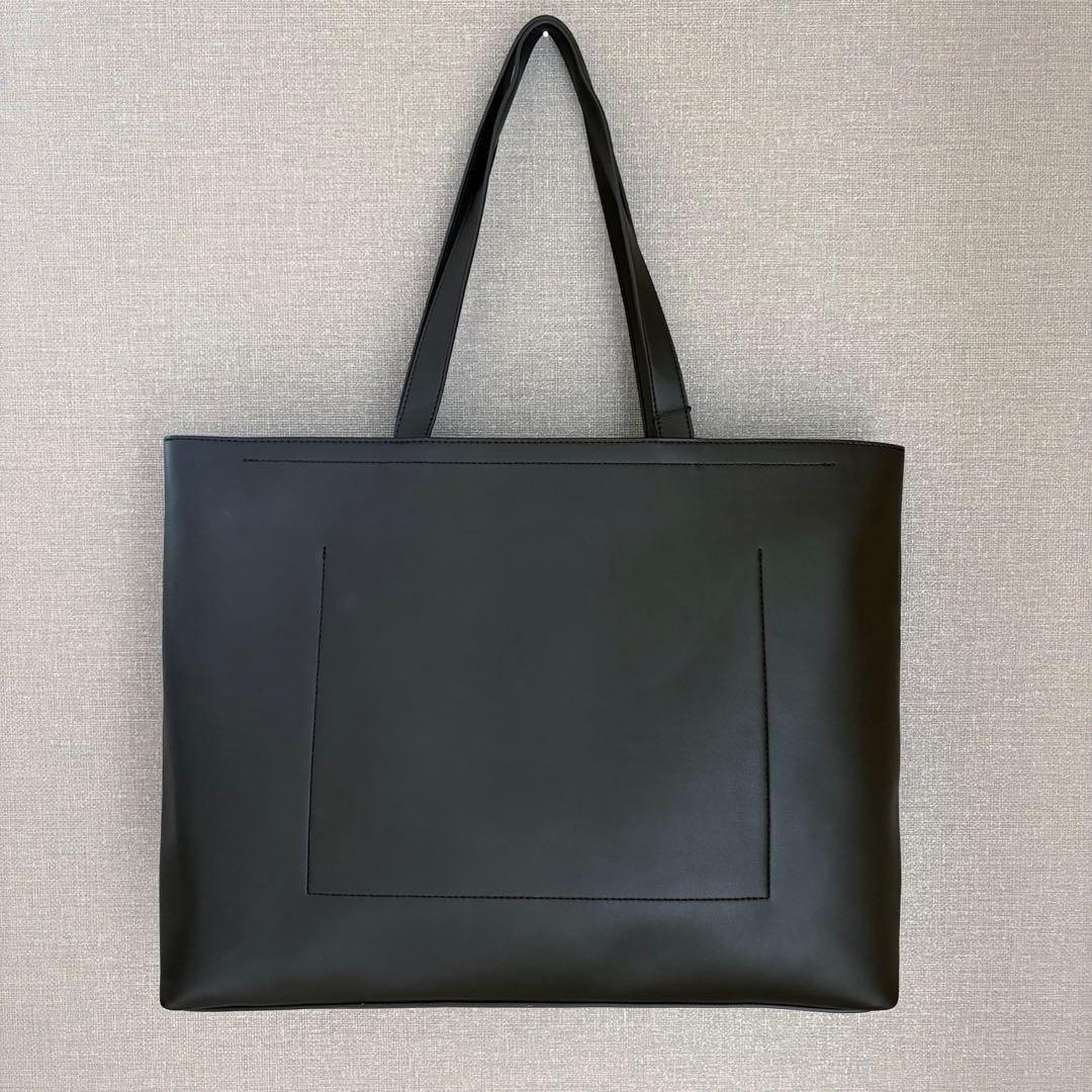 タグ付き未使用✨カルバンクライン CKロゴ ショルダー トートバッグ 黒 A4◎