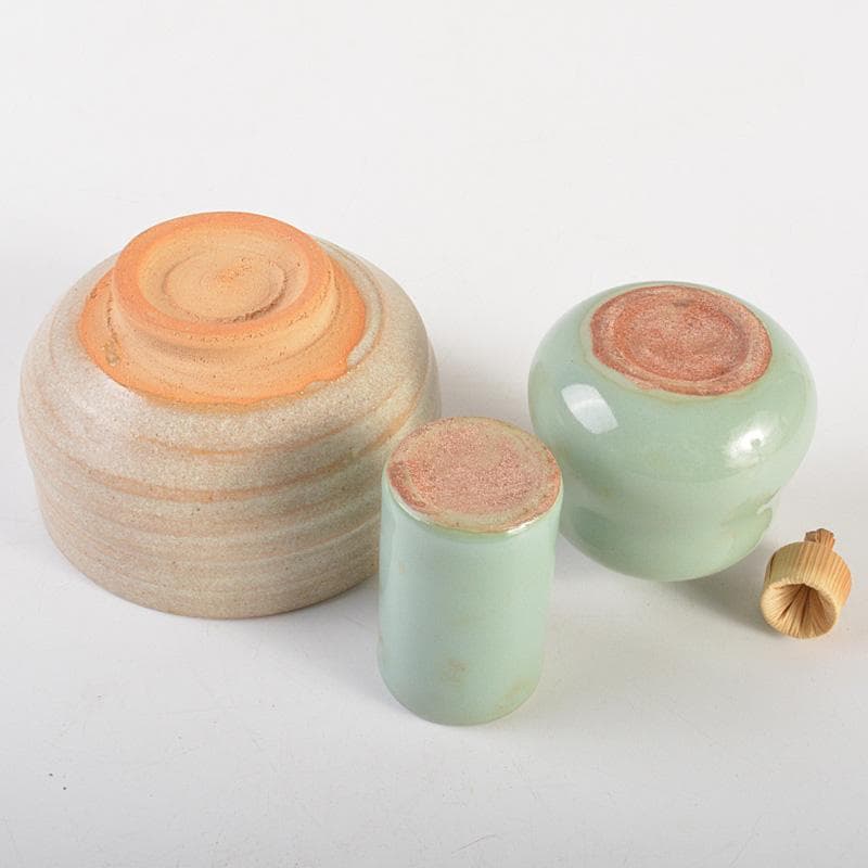 茶道具　利休茶箱　茶碗　棗など　八点　一式　V　R7520