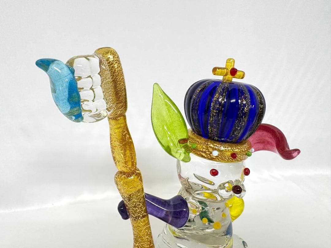 ①ガラス工房 メルハバ 作家 小林大輔 ハブラシ うさぎ ハンドメイド 置物